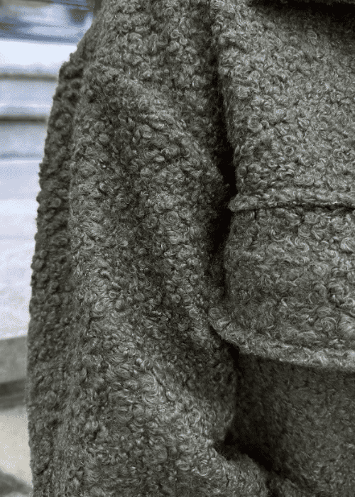 Bouclé-Jacke mit Reißverschluss – Trend Herbst/Winter 2025