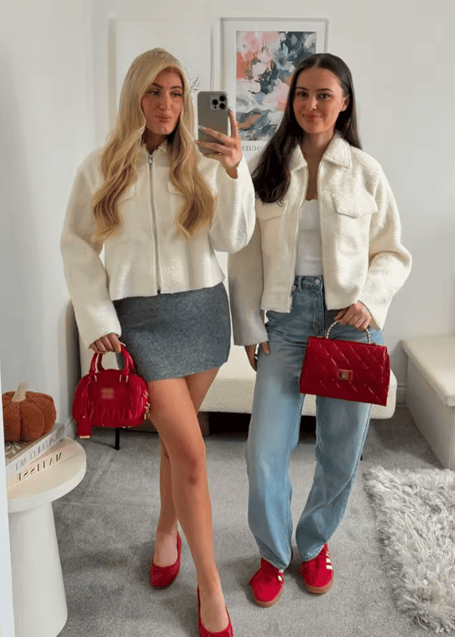 Bouclé-Jacke mit Reißverschluss – Trend Herbst/Winter 2025