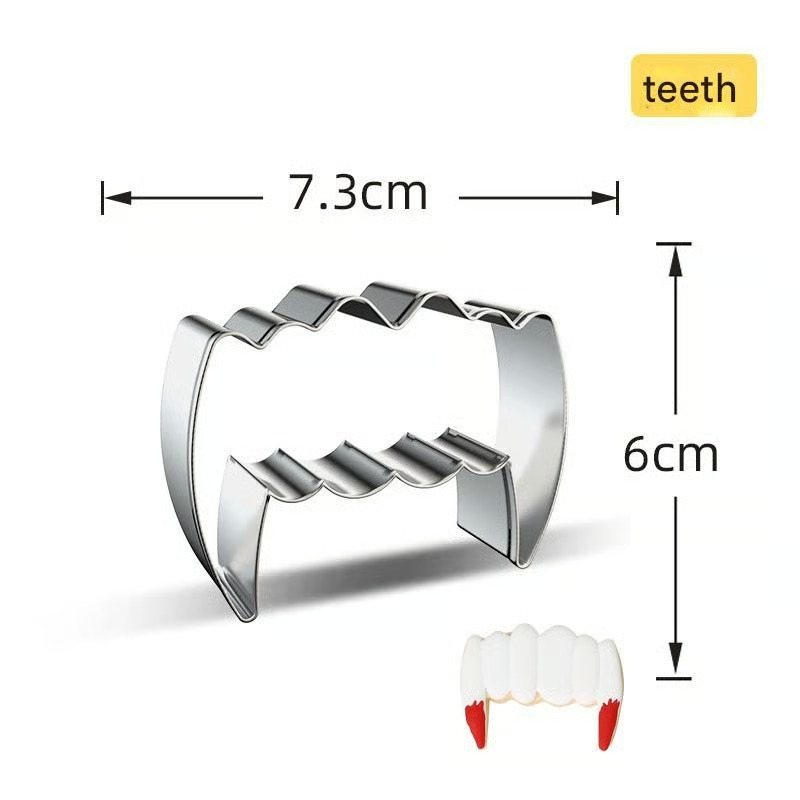 Halloween-Kürbis- und Keks-Ausstechformen – Set 7-teilig Edelstahl