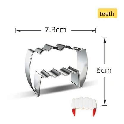 Halloween-Kürbis- und Keks-Ausstechformen – Set 7-teilig Edelstahl