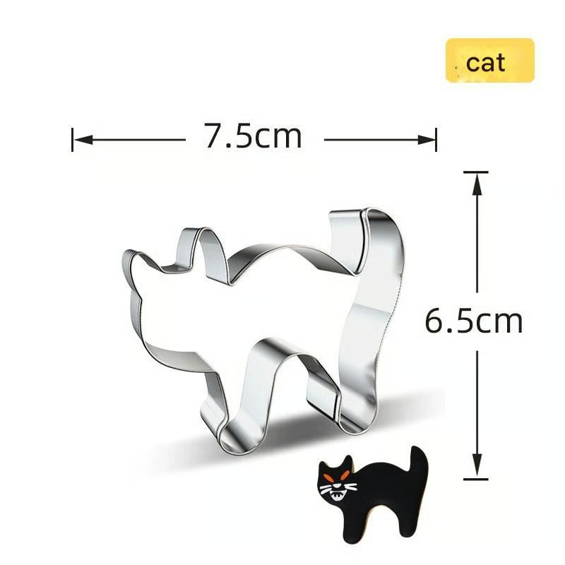 Halloween-Kürbis- und Keks-Ausstechformen – Set 7-teilig Edelstahl