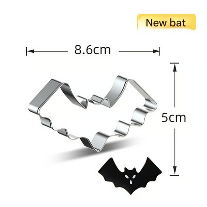 Halloween-Kürbis- und Keks-Ausstechformen – Set 7-teilig Edelstahl