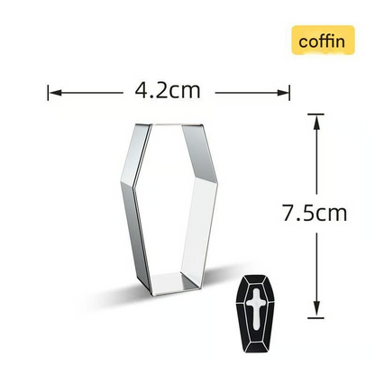 Halloween-Kürbis- und Keks-Ausstechformen – Set 7-teilig Edelstahl