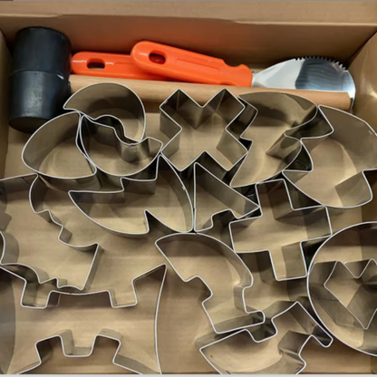 Halloween-Kürbis- und Keks-Ausstechformen – Set 7-teilig Edelstahl