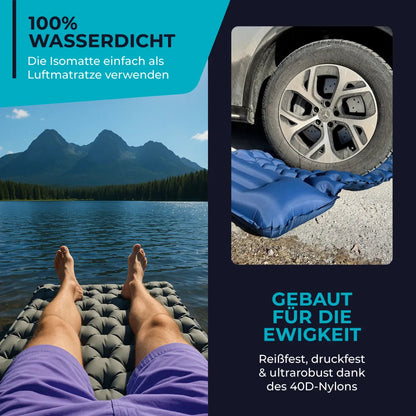 Ultraleichte & kompakte Isomatte - perfekt für unterwegs