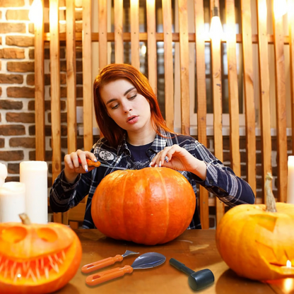 Halloween-Kürbis- und Keks-Ausstechformen – Set 7-teilig Edelstahl