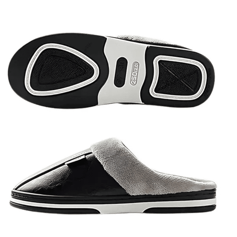 Orthopädische Hausschuhe aus Leder – Gefüttertes Innenfutter [Geruchsneutral]