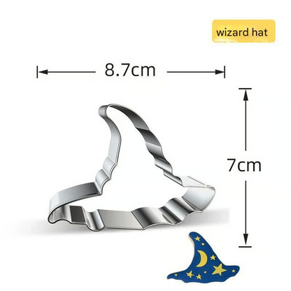 Halloween-Kürbis- und Keks-Ausstechformen – Set 7-teilig Edelstahl